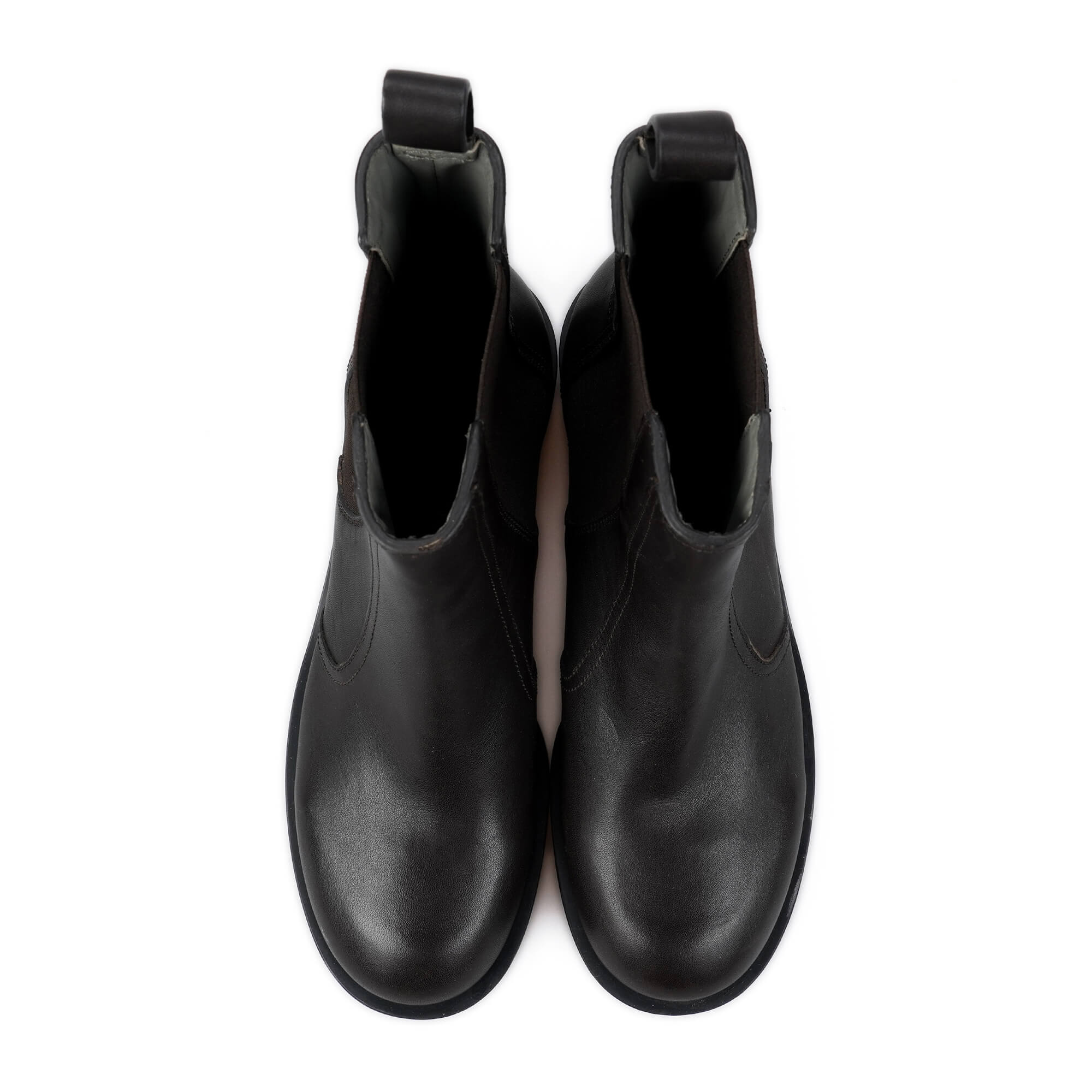 Jil Sander - Dark Chocolate Leather Ankle Boots